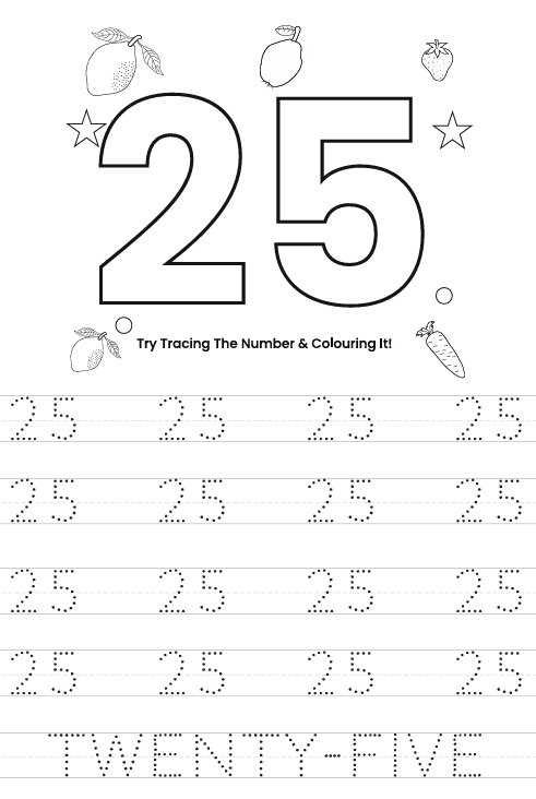 Higher Numbers 25 Twenty-Five