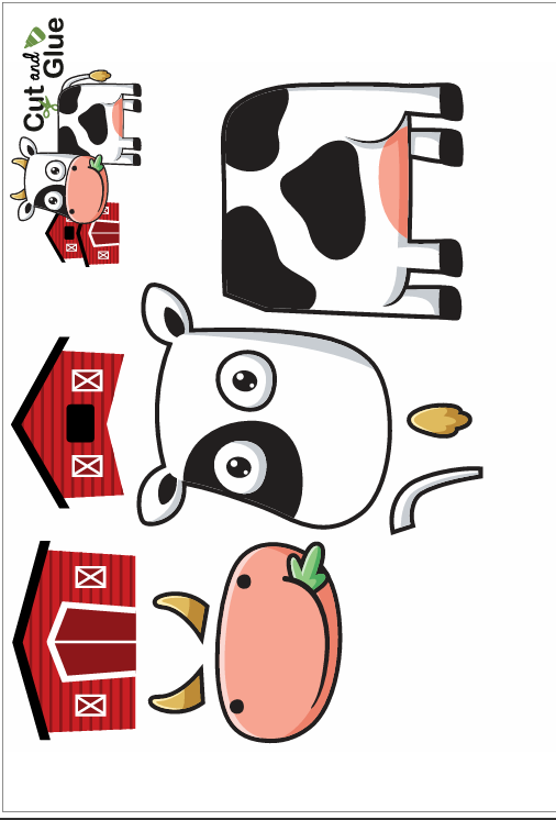 Farm Animal Paper Craft