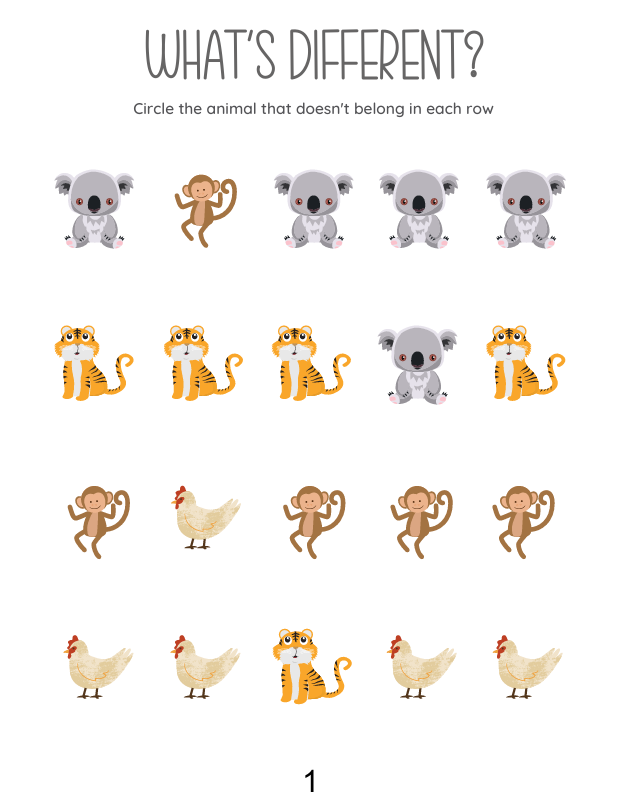 Whats Different Logic Puzzles